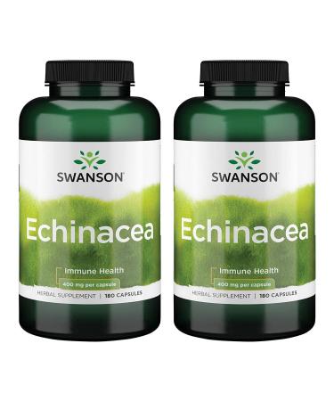Swanson Echinacea 400 mg 180 Capsules - Buy Online on GoSupps.com