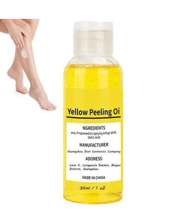 30mL Body Scrub Oil - Yellow Peeling Oil Extra Strong | Super Powerful Dark Skin Brightening Yellow Oil, Strong Yellow Coat Suitable For All Skin Types