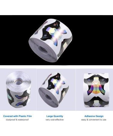 Nails Form fangzi 100pcs / 300pcs Nails Form Thick Nail Art Tips Guide Sticker Adhesive Nail Form Extension Nail Tool - Buy Online on GoSupps.com