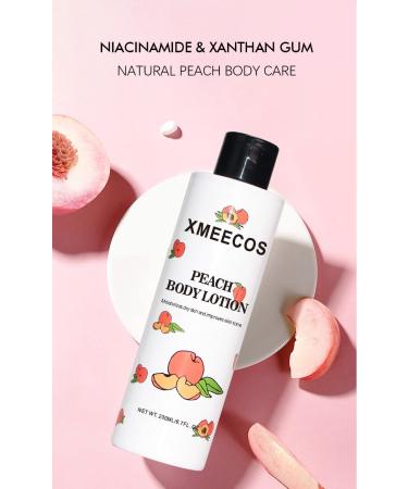 Peach Body Lotion - Hydrating Moisturizer for Dry Skin | Brightening Lightweight Formula | Improve Skin Tone - Buy Online on GoSupps.com