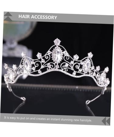 TOVINANNA 1pc Crown Hair Makeup Headbands Baroque Tiara for Women Diamond Hair Accessories Resealable Bags Princess Retro Princess Tiaras Bridal Clothing Zinc Alloy Little Girl Child - Buy Online on GoSupps.com