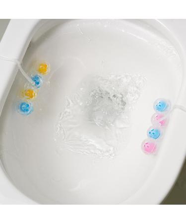 Shakven Rim Hanger Toilet Bowl Cleaner Scented Bathroom Toilet Cleaning Ball Hangable Self-Cleaning Scented Toilet Bowl Freshener With Folding Hook Quick Foaming - Buy Online on GoSupps.com
