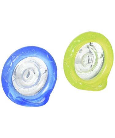 Nuby Natural Flex Silicone Oscillating Cherry Pacifier 0-6 Months - 2 Piece Set - Buy Online on GoSupps.com