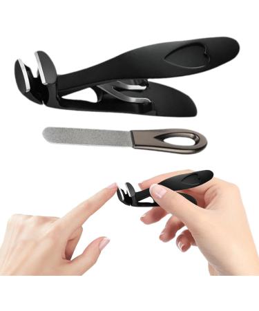Thick Toe Nail Clippers - Nail clippers for seniors thick nail clipper for men nail clippers for thick toenails toe nail clippers stainless angle head nail clipper | foot nail clippers stainless Black Suit - Buy Online on GoSupps.com