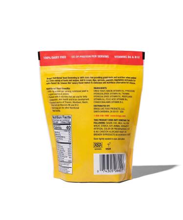 Bragg Premium Nutritional Yeast Seasoning - Vegan & Gluten-Free, 12 Ounce - Protein & Vitamin-Rich Parmesan Cheese Substitute - Buy Online on GoSupps.com