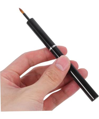 FRCOLOR Lip Brush smudge stick lip stick lip gloss applicators round applicator make up Tricolor lipstick brush lip balm Makeup Tools beauty tools aluminum makeup brush Lip Gloss Brush 13.40X0.90X0.90CM Black - Buy Online on GoSupps.com
