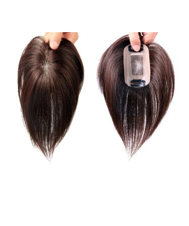 Remeehi Human Hair Clip in Hairpiece 3"x4" One Piece High Quality
