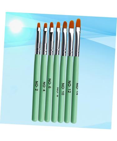 minkissy 1 Set Nail Art Gel Nail Applicator Nail Art Liner Nail Art Tools Nail Dotting Pen Nail Embellishments Manicure Nail Gel Nail Decoration Wooden Painted Accessories 13.8x1cm Green - Buy Online on GoSupps.com