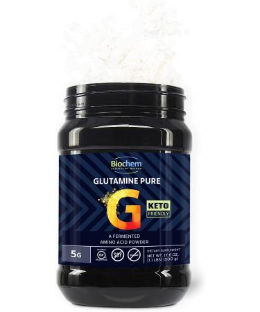 Biochem Glutamine Pure 5g Powder - Amino Acid for Muscle Support - Keto-Friendly, Gluten Free & Vegan - Buy Online on GoSupps.com
