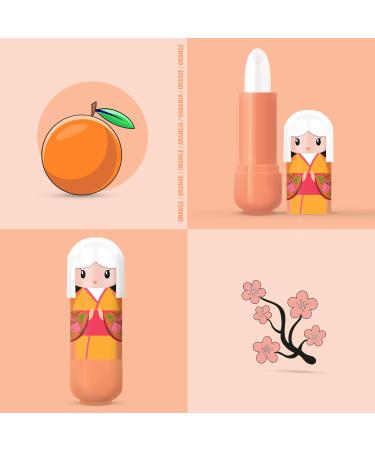 Doll Lip Balm Set 48 Lip Balms in Kimono Doll Inspired Cases 6 Flavors x 2.5g in 2 Beautifully Designed Tins - Buy Online on GoSupps.com