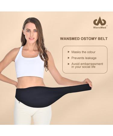 Ostomy Bag Covers for Men & Women - Stylish Black Ostomy Belt for Sports & Daily Use | Fits All Colostomy Bags (S) Small - Buy Online on GoSupps.com