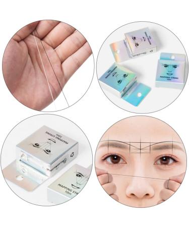 ABOOFAN 2Pcs Eyebrow positioning line supplies t tool eyebrow stencil makeup tools white digital ruler - Buy Online on GoSupps.com