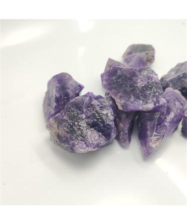 Natural Crystal Rough 1pc/100g Natural Bulk Raw Stone Dark Amethyst Irregular Natural Rock Purple for Specimen Collection Garden Decor (Color : 100g Size : 3-5cm) 3-5cm 100g - Buy Online on GoSupps.com