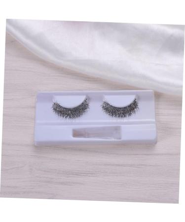 FOMIYES Cross Fake Lashes Cross False Eyelash Women Fake Eyelash Shiny Eyelashes Long Thick Eyelashes Glitter Powder Fake Eyelashes Makeup Dense - Buy Online on GoSupps.com