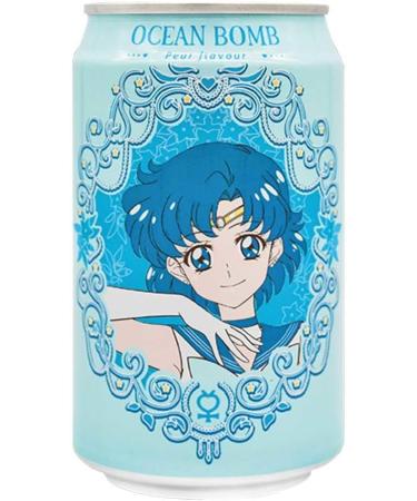 Sailor Moon & Y.H.B Ocean Bomb Sparkling Water Soft Drink Full Set 10 Flavours Collection (10 Cans Set) - Buy Online on GoSupps.com