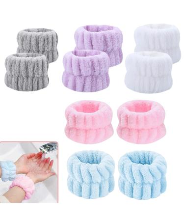 10 Pack Wrist Towels for Washing Face to Prevent The Water Drop Down from Arm Microfiber Face Washing Wristband