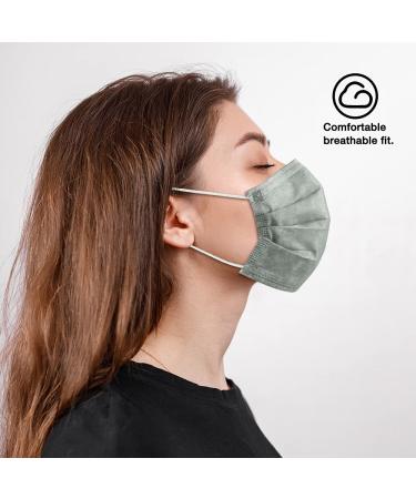 NU R 10pcs 3 Ply Disposable Face Mask Mask with Filter Layer and Elastic Earloop Retail Sealed bags Grey - Buy Online on GoSupps.com