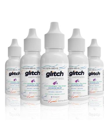 UltraSight Eye Drops for Red Eyes 15mL - 4 in 1 Advanced Relief Dry Eye Drops - All Day Comfort with Hydration Brightening Soothing - Effectively Soothes Irritation & Drynes (2.5 Fl Oz)