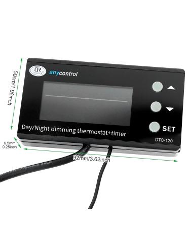 Shienfir Digital Thermometer Hygrometer Digital LED Temperature Controller Digital Reptile Thermostat LCD Display Multipurpose Day/Night Dimming Digital Thermostat Timer(from UK Fast Arrival) UK P UK Plug - Buy Online on GoSupps.com