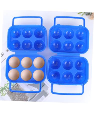 Mikikit 1 Set 4pcs Egg Carton Egg Crisper Egg Holders Egg Keeper Plastic Container Pp Portable Egg Tray - Buy Online on GoSupps.com