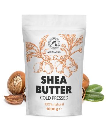 Pure Shea Butter 1000g - Premium Body Butter for Face Body & Hair Care - Karit Massage Moisturizer - 1kg Pack - Natural Skincare - Buy Online on GoSupps.com