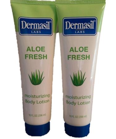 Aloe Fresh Moisturizing Body Lotion 10 fl oz by Dermasil Labs (pack of 2)