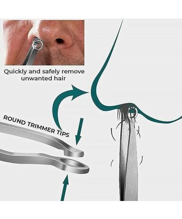 Stainless Steel Tweezers Hair Tweezers Nasal Clippers for Men Hair Clops Hair Clamp Eyebrow Clippers Nose Hair Trimmer for Men Nasal Hair Facial Tools Nose Hair Clip Face Remover - Buy Online on GoSupps.com
