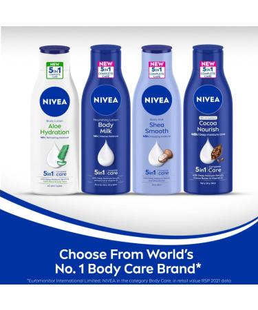 Nivea Smooth Milk Body Lotion for Dry Skin 200ml - Nourishing Moisturizer for All Skin Types - Buy Online & Ship Internationally - Buy Online on GoSupps.com