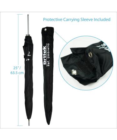 BRITEK 2 Pack 32 Studio Black + White Reflector Umbrella for Professional Portrait and Flash Photography - Buy Online on GoSupps.com