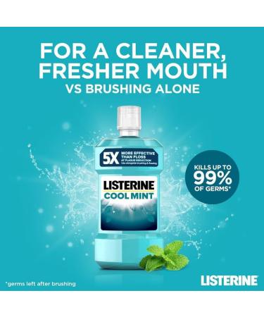 Listerine Essentials Cool Mint Mouthwash 250ml (Pack of 2) 250 ml (Pack of 2) - Buy Online on GoSupps.com