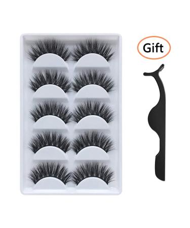 3D Faux Mink Handmade False Eyelashes - Dramatic Crossed Cluster - 5 Pairs - Buy Online on GoSupps.com