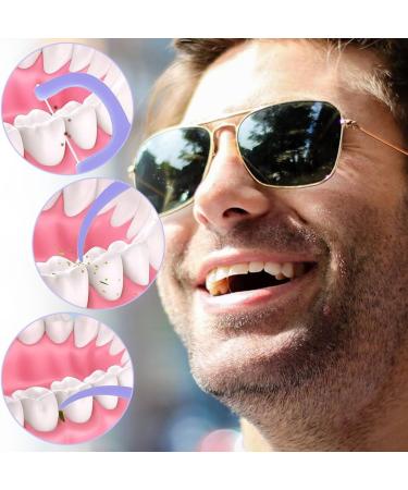 100 Pcs Portable Dental Floss Picks | Disposable Interdental Sticks for Effective Tooth Cleaning | Blueberry Flavor - Ideal for Travel, Home, Office & Restaurant - Buy Online on GoSupps.com