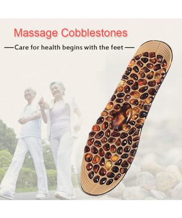 Eeuk Acupressure Massage Insoles for Men & Women - Orthopedic Rubber Cobblestone Soles to Promote Circulation & Reduce Fatigue | 1 Pair - Buy Online on GoSupps.com