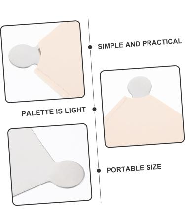VICASKY Jeu de palettes antirouille Plateau de maquillage Plateau de m lange cosm tique Palette de maquillage Palette en acier Peinture Palette Outils Kit d'ongles Palette de couleurs Argent - Buy Online on GoSupps.com