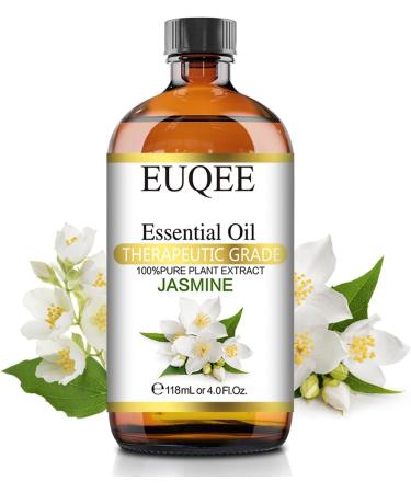 EUQEE Jasmine Essential Oil 118ml - Pure Natural Diffuser Oil for Home Aromatherapy - Buy Online on GoSupps.com