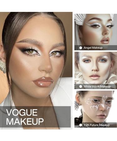 DE'LANCI Palette de fards paupi res Single Pearl Maquillage mat imperm able pigment Ghost Bride v g tal #02 Blanc - Buy Online on GoSupps.com