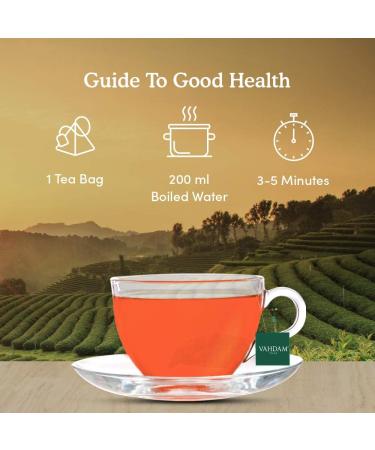 VAHDAM Exotic Darjeeling First Flush Tea Bags - Aromatic & Robust Black Tea | 30 Count Individually Wrapped Non GMO Gluten Free Tea Bags - Buy Online on GoSupps.com