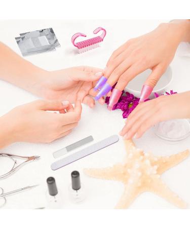  CQQNIU 10 Pieces Nail Remover Clips (5 Colors) and 50 Sheets Nail Polish Remover Nail Polish Remover Kit UV Gel Remover Kit - Buy Online on GoSupps.com