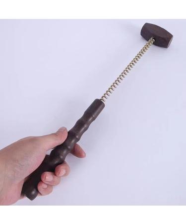 Filfeel Massage Ball Hammer - Portable Manual Massage Device for Back & Shoulder Muscle Relief | Wood Massage Hammer with Spring Grip - Buy Online on GoSupps.com