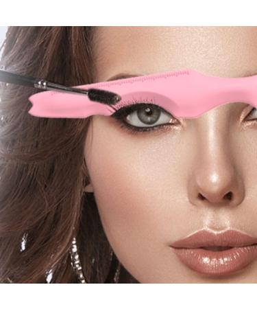 LALAFINA Silicone Beauty Ruler Cosmetology Supplies Eyelash Comb Makeup Supply Multifunction Travel Eyeliner Pink - Buy Online on GoSupps.com