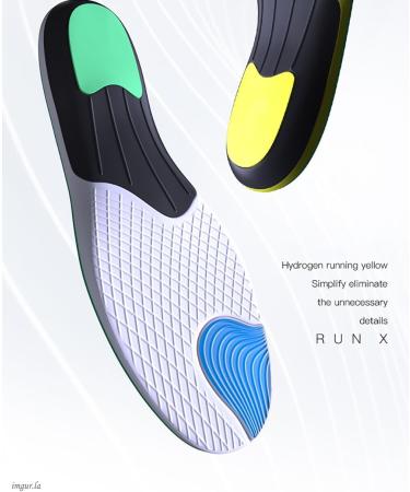 Orthopedic Insoles for Men & Women - Arch Support Shock Absorption & Cushion Inserts for Pain Relief - Sport Insoles (Men 10-11/Women 11-12 White - Buy Online on GoSupps.com