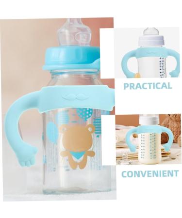 Toyvian 4 Pcs Bottle Handle Bottle Accessories Bottle Grip Handle Bottle Grip Silicone Bottle Grip Child Silica Gel Silicone Soft Wide Mouth 14.00X5.00X5.00CMx2pcs Sky-bluex2pcs - Buy Online on GoSupps.com
