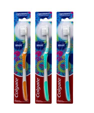 Colgate Wave Toothbrush Ultra Compact Soft (Colors Vary) - Pack of 3 - Buy Online on GoSupps.com