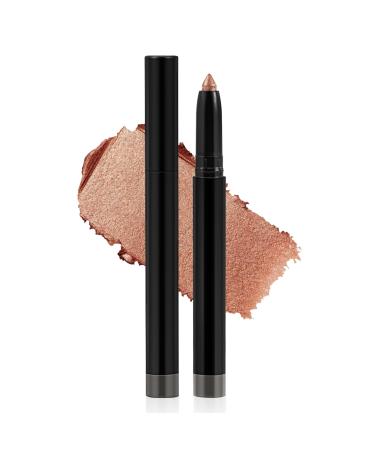 Glitter Eyeshadow Stick Cream Eyeshadow Pencil with Sharpener Waterproof Shimmer Eye Shadow Stick Eyeliner Easy to Use 02#
