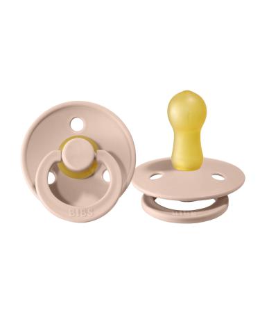 BIBS Vintage Natural Rubber Pacifier Color | 0-18 months | 2 pieces | made in Denmark