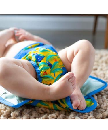 Close Pop-in Premium Bamboo Fabric Diaper | Birth to Potty | Safe Closure - Parrot Design | International Shipping - Buy Online on GoSupps.com