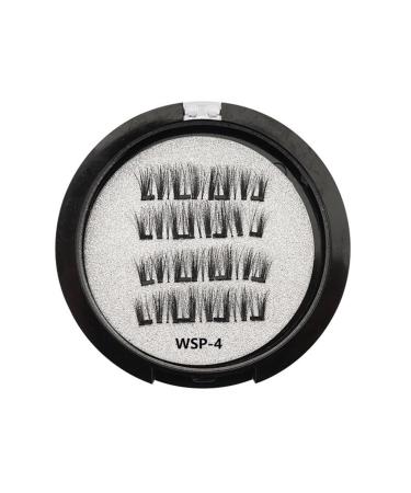 PRIZOM Magnetic Eyelashes with 2 Pairs Artificial Fiber Magnets Magnetic with Eyelash Curler WSP-4