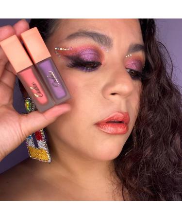 Oulac Liquid Glitter Eyeshadow Highly Pigmented Purple Eyeshadow Liquid Eyeshadow & Liquid Eyeliner | Metallic Deepened Amethyst Blendable Eye Make-up No Creases Vegan 5.4g Vamp It Up(26) - Buy Online on GoSupps.com