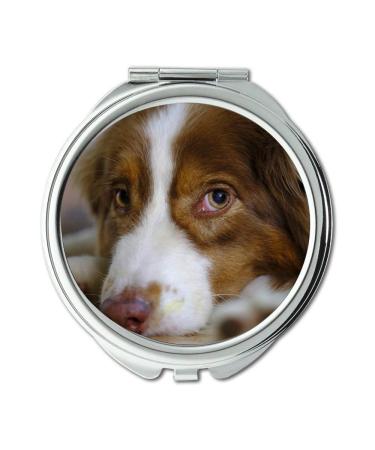 Mirror Travel Mirror Dog Australian Shepherd Pet Predator Livestock pocket mirror portable mirror