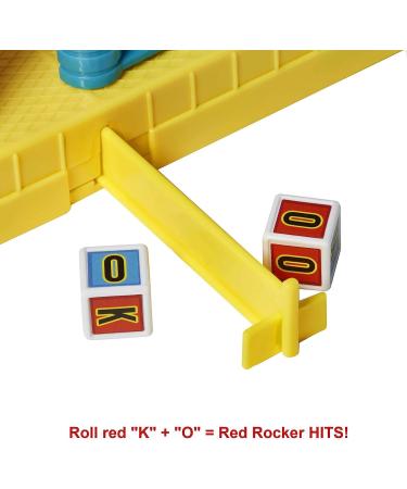 Rock Em Sock Em Robots Knock or Block Edition Boxing Game - Red Rocker and Blue Bomber Figures in Ring for Kids Gift - Buy Online on GoSupps.com